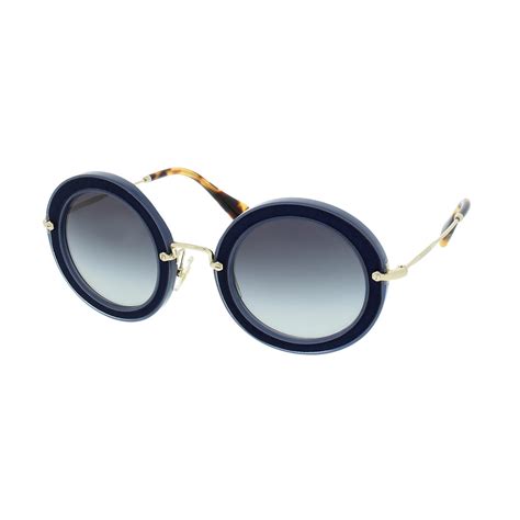 miu miu blue round sunglasses|miu sunglasses new collection.